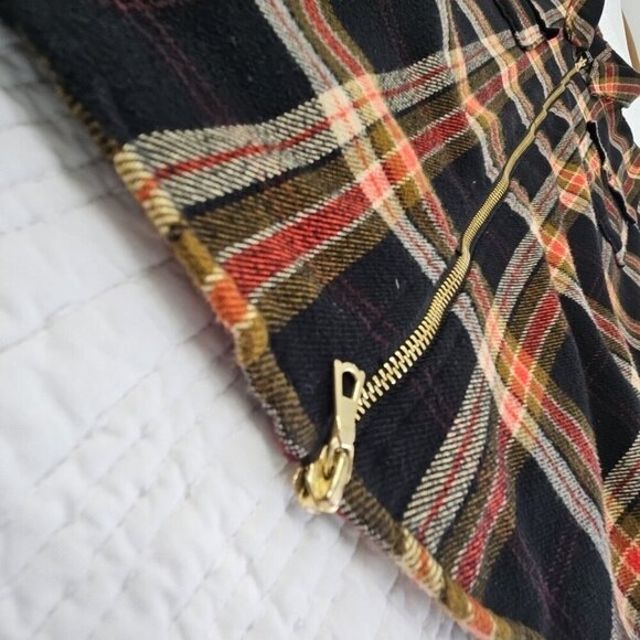 Forever 21 Man Full Zip Shacket Men's S Plaid Black Brown Long Sleeve EUC LN - Picture 3 of 15